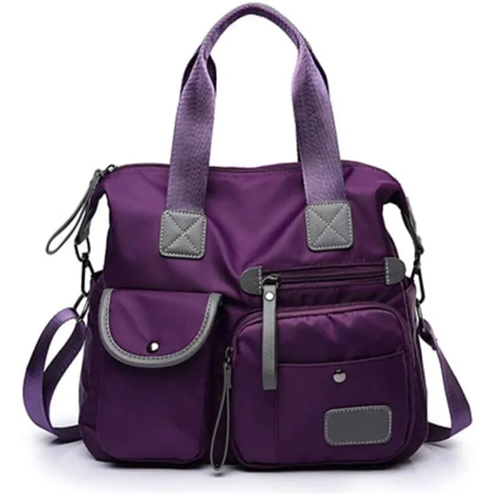 Women Oxford Cloth Waterproof Crossbody Bag Large Capacity Diaper Bag